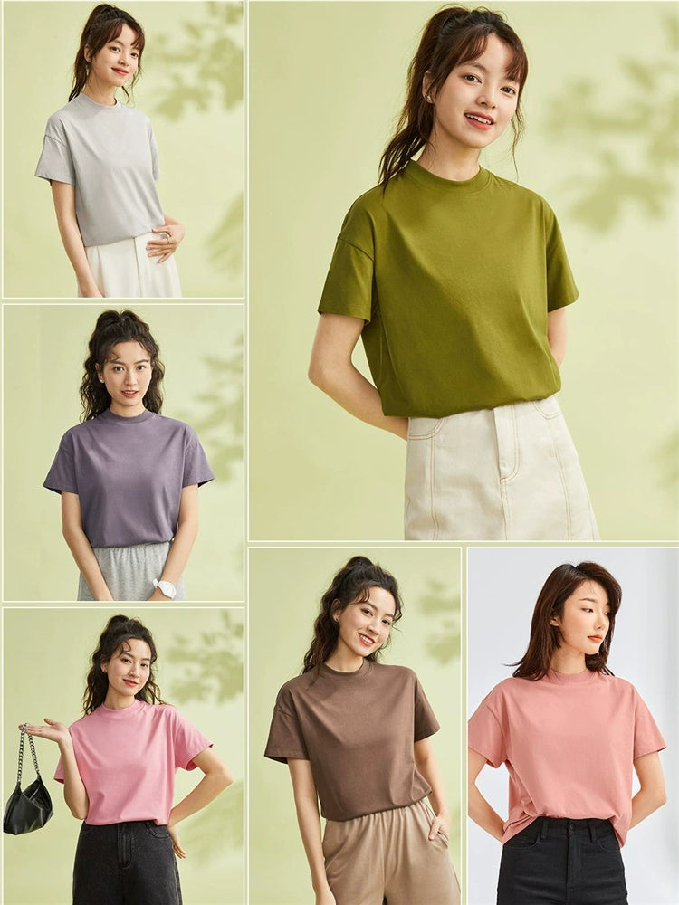 Giordano Comfortable Loose Small Turtleneck Tee