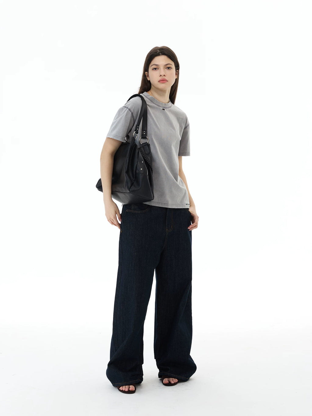 WLNEXT Vintage Ripped Casual Tee