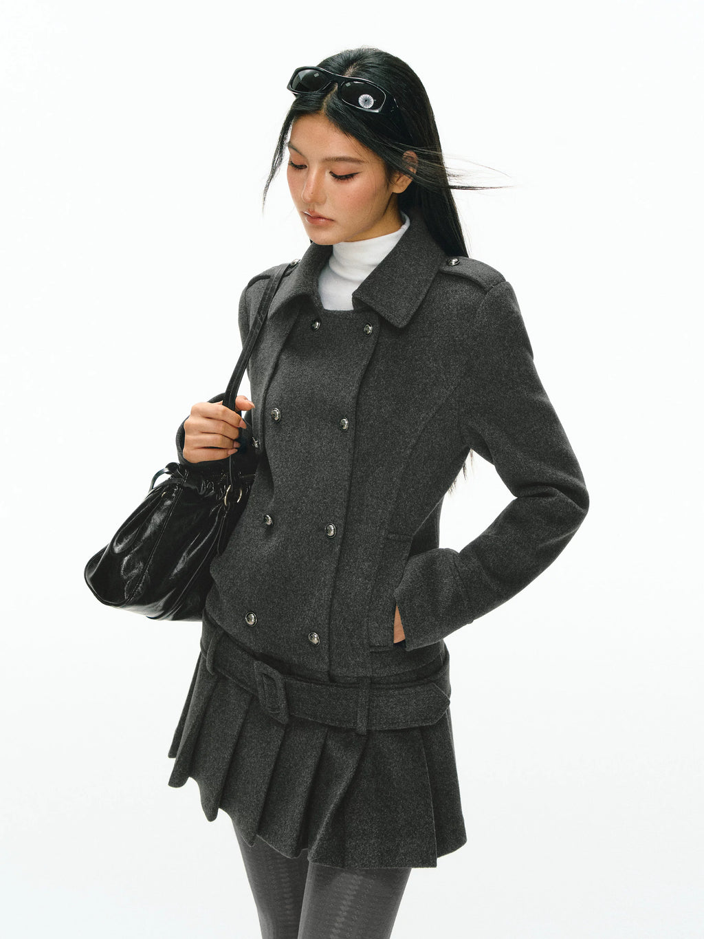 Ariseism Retro High-end Tweed Dress