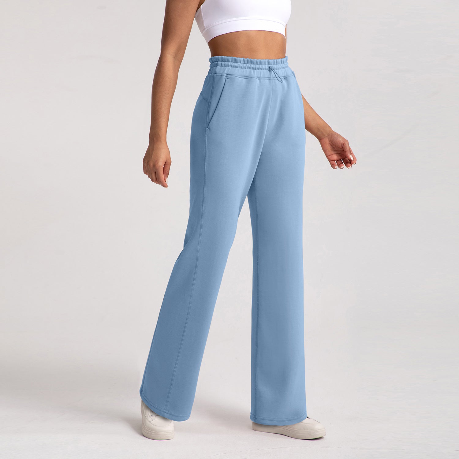 Athena Lulu Loose Straight Pants High Waist Running Fitness Pants