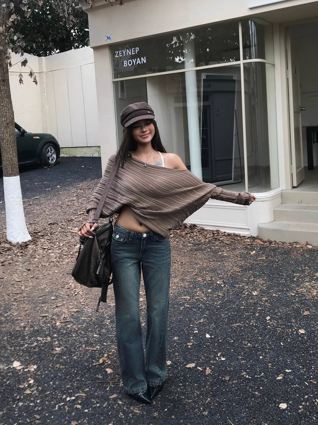 Audwyn Low Waist Retro Slim Fit Pants