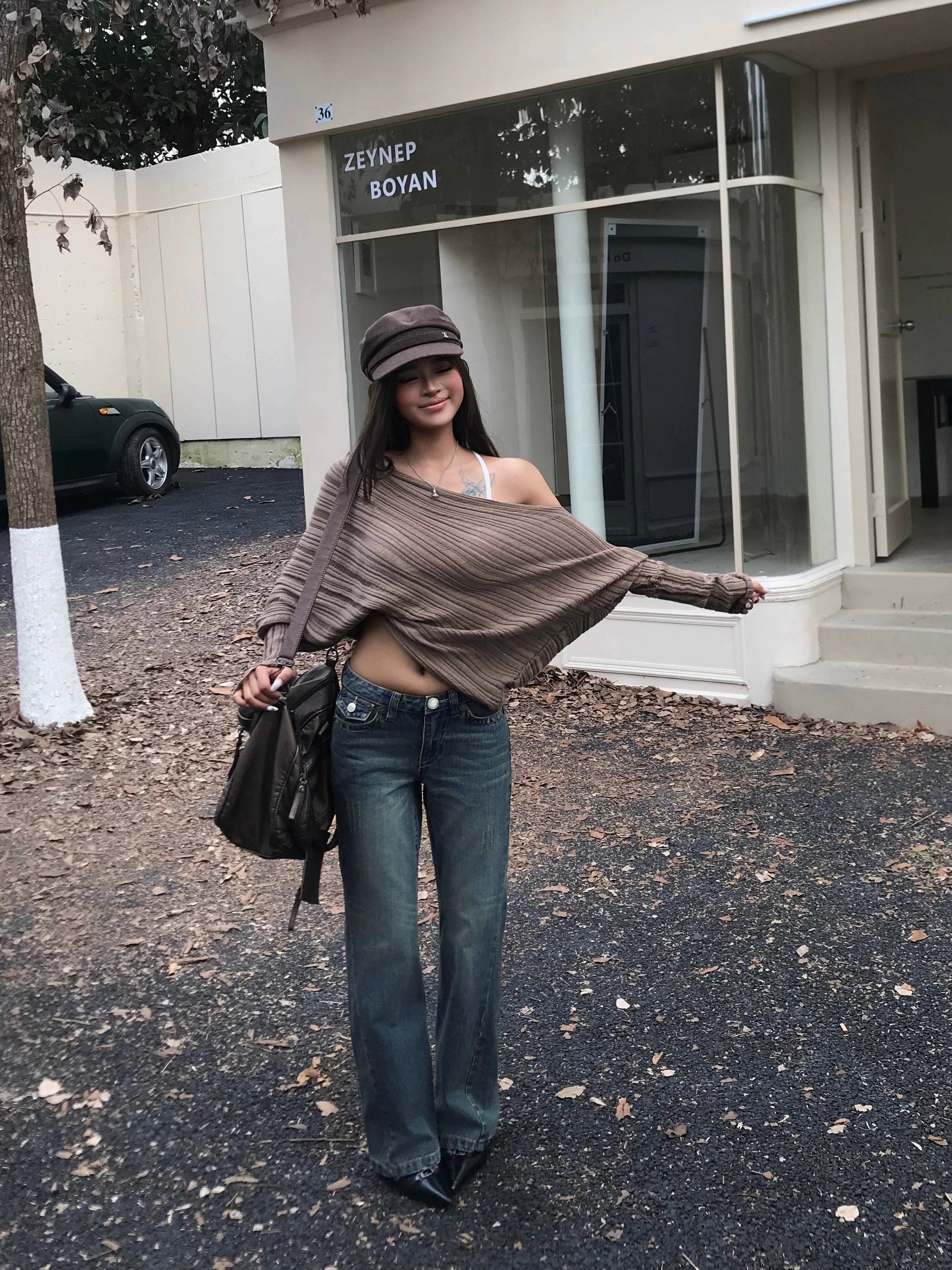 Audwyn Low Waist Retro Slim Fit Pants