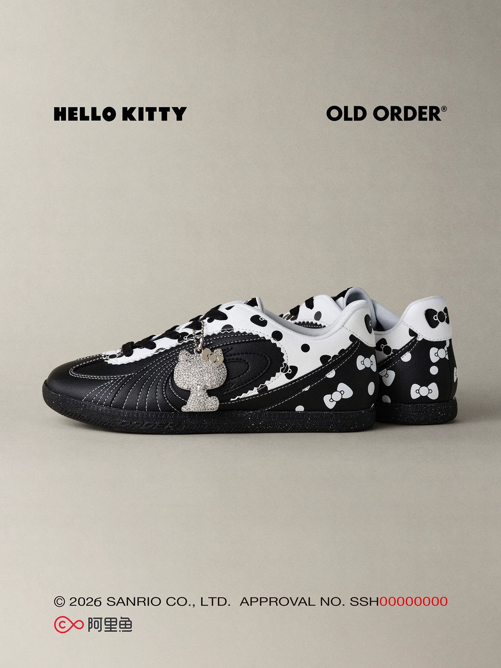 OLDORDER Polka Dot Kitty Casual Versatile Flats