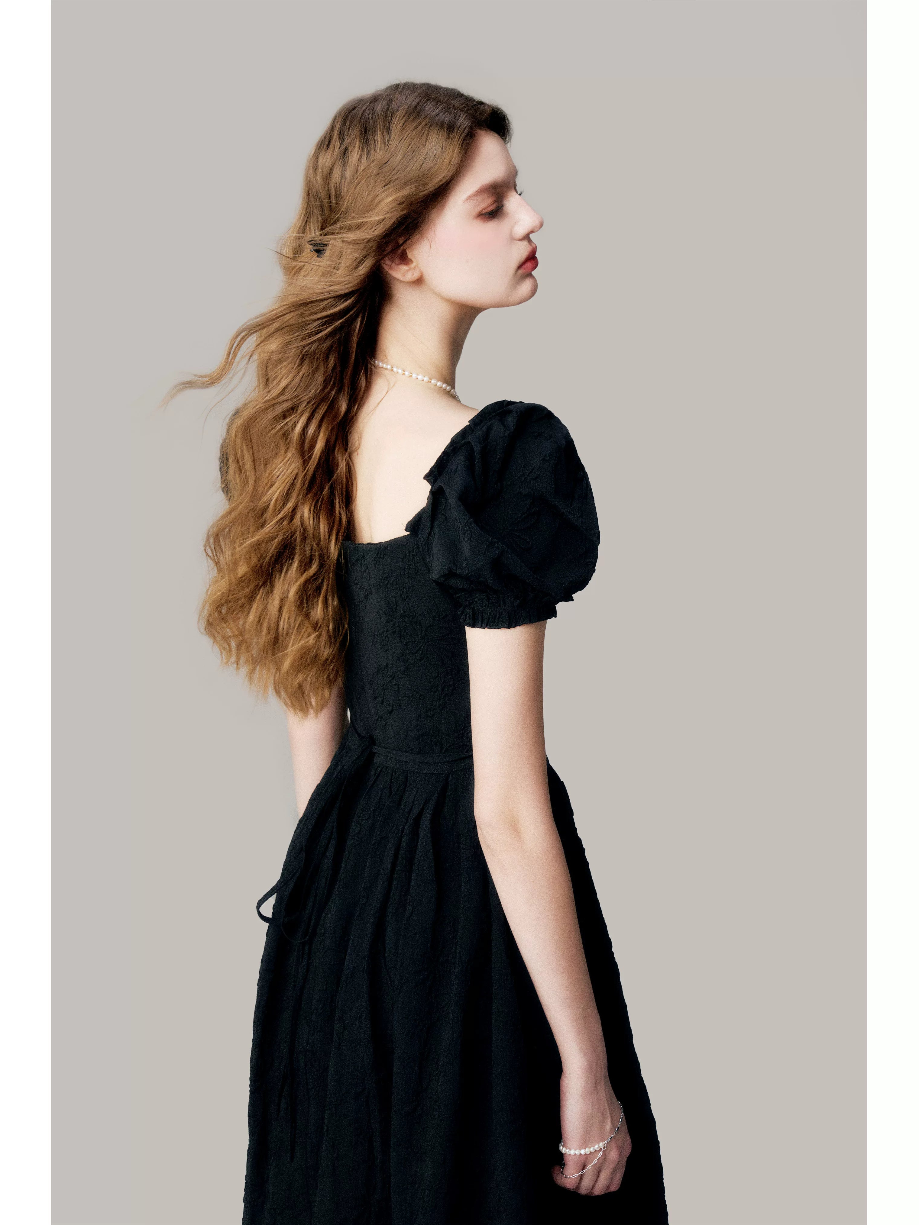 LULUSWINGS Three-dimensional Jacquard Waist Pendulum Dress