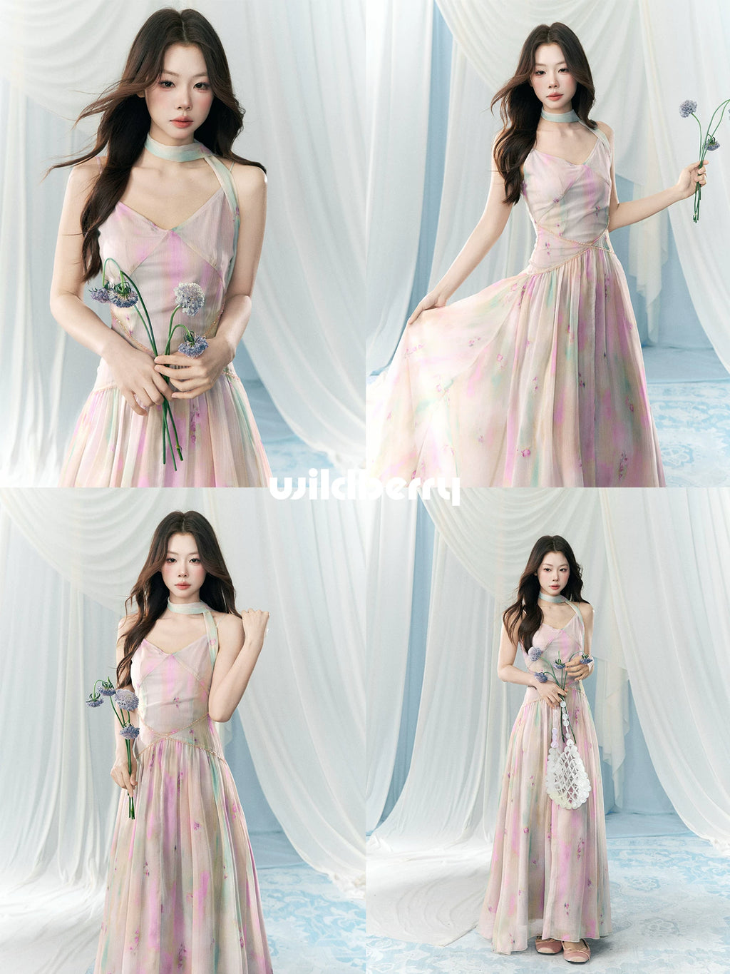Wildberry Waist Suspender Dress