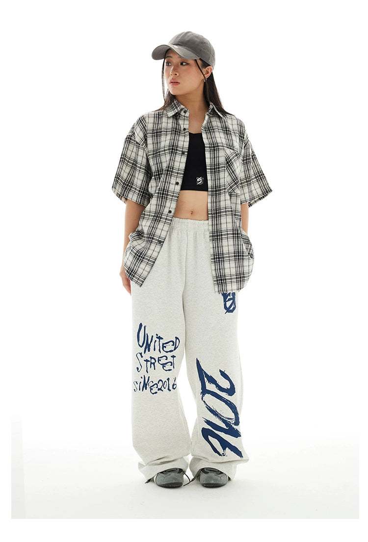 US Hand-painted Graffiti Casual Versatile Trousers