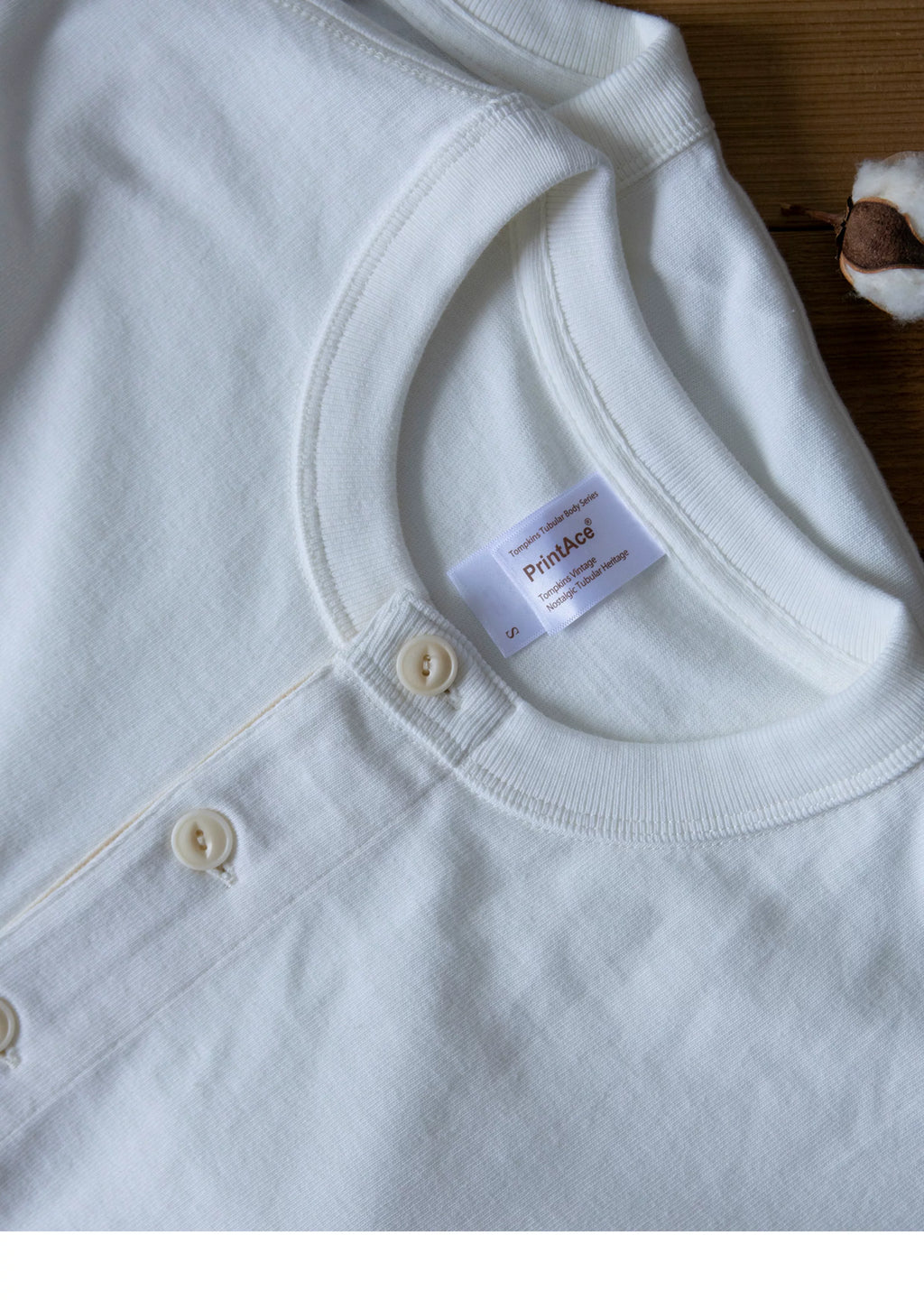 Akkad Kuti Vintage Henry Collar Loose Tee