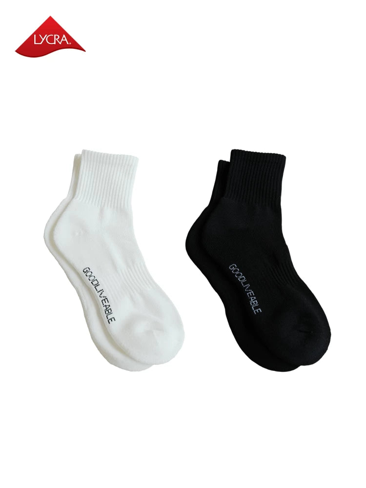 GOODLIVEABLE Jacquard Simple Medium Stockings