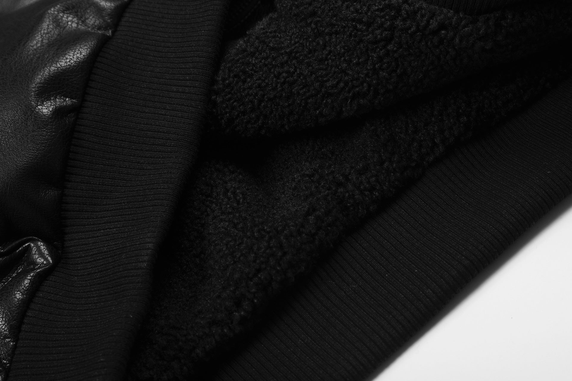 11KN Retro Short Wide Pu Leather Jacket