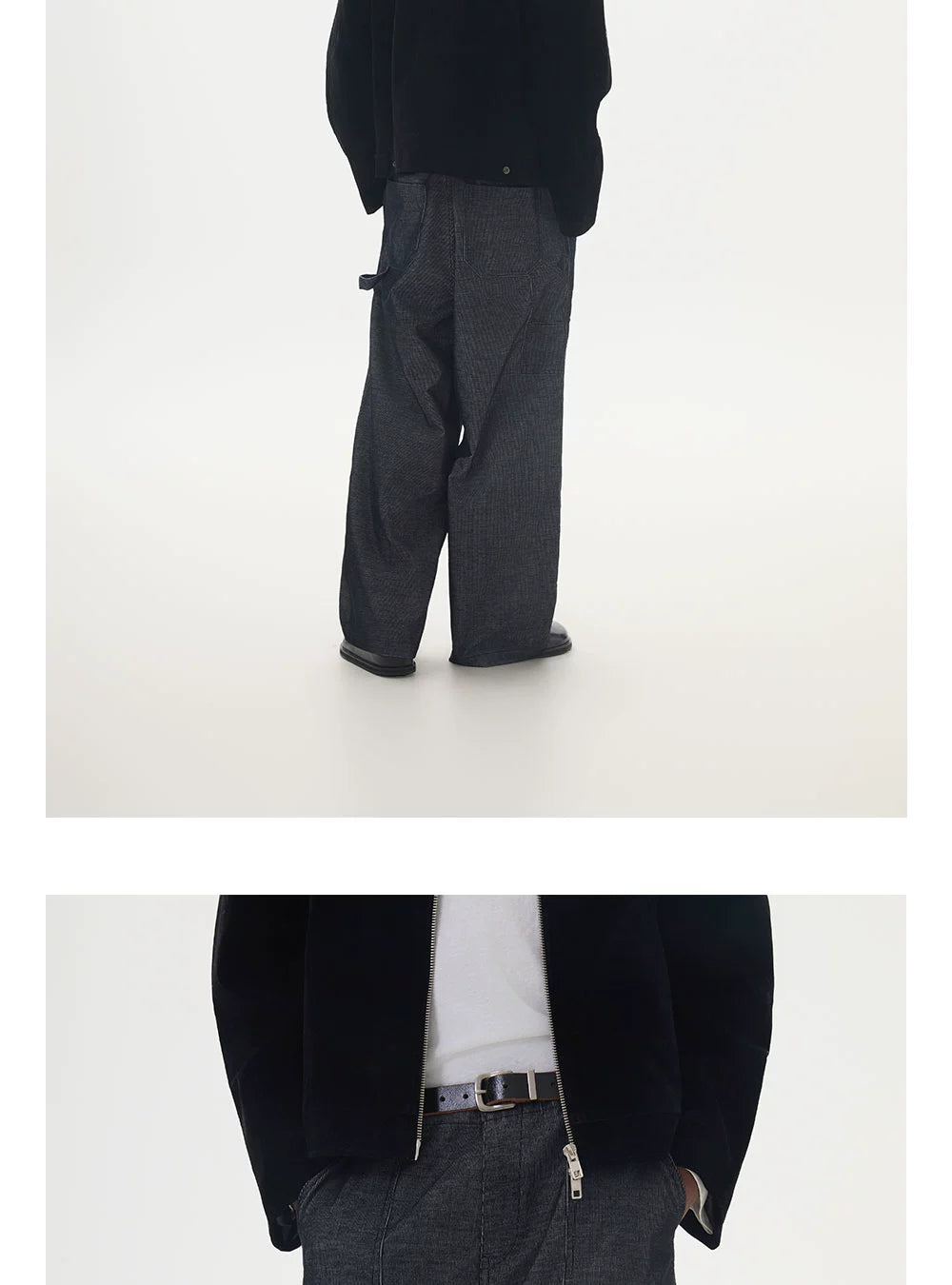 Anniehall Made Old Corduroy Loose Wide-leg Cargo Pants