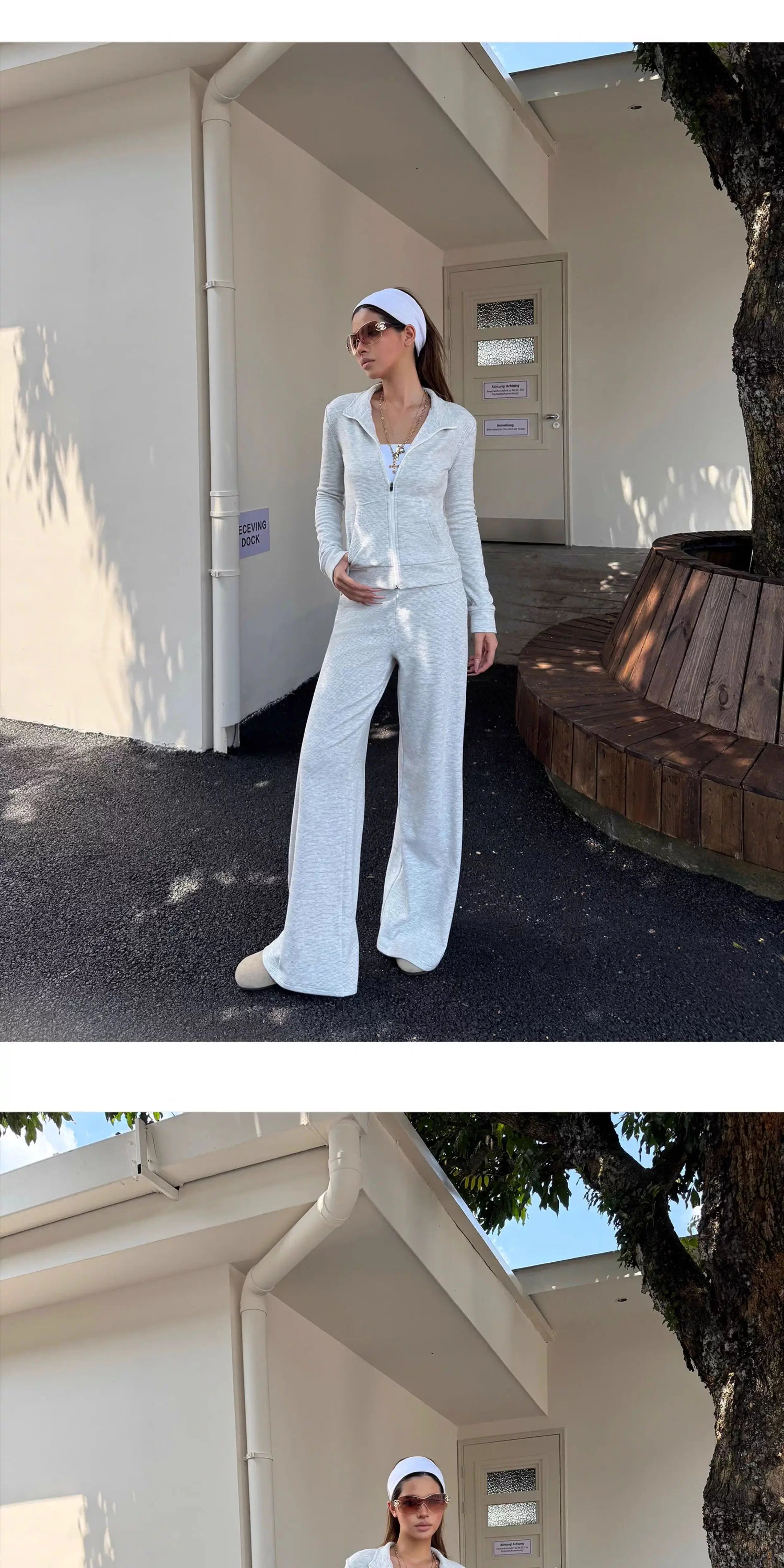 Audwyn Polished Striped Casual Sports Suit