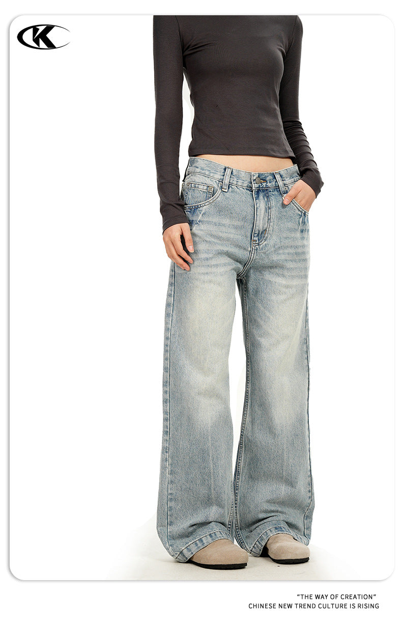 11KN Straight Loose and Thin Jeans