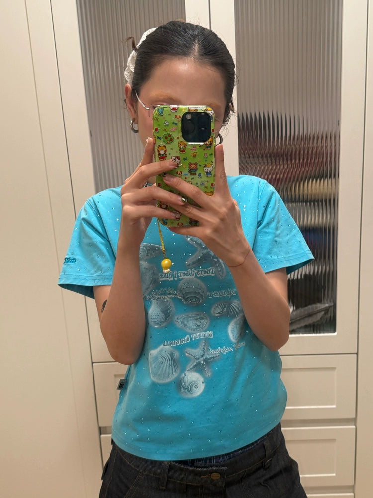 MMBBT Full Diamond Starfish Print Tee