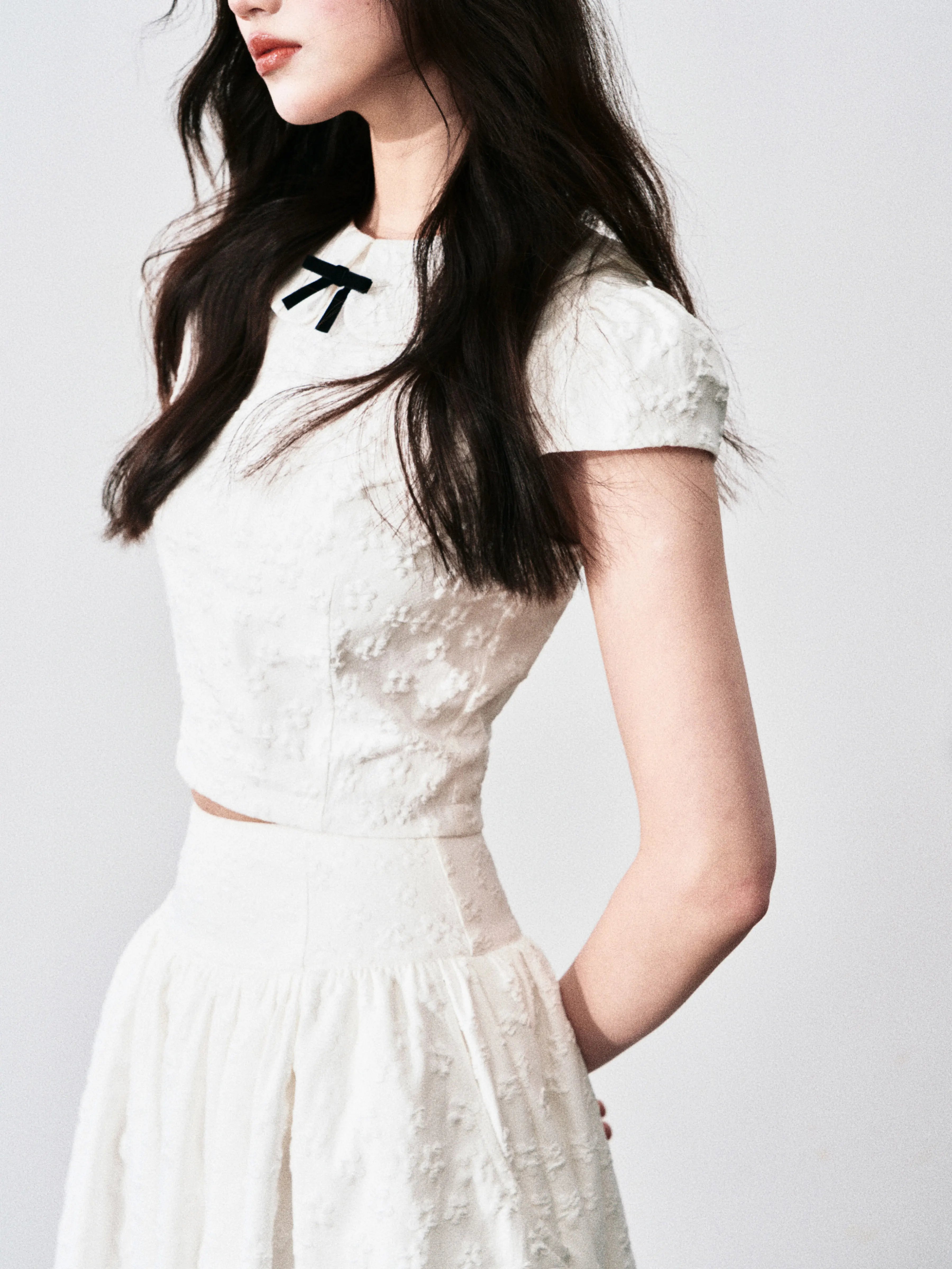 LULUSWINGS Sweet Three-dimensional Jacquard Suit Skirt