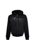 PCCVISION Glitter Print Zip-up Cardigan