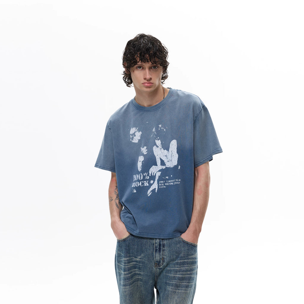 WLNEXT Vintage Premium Sense Loose Tee