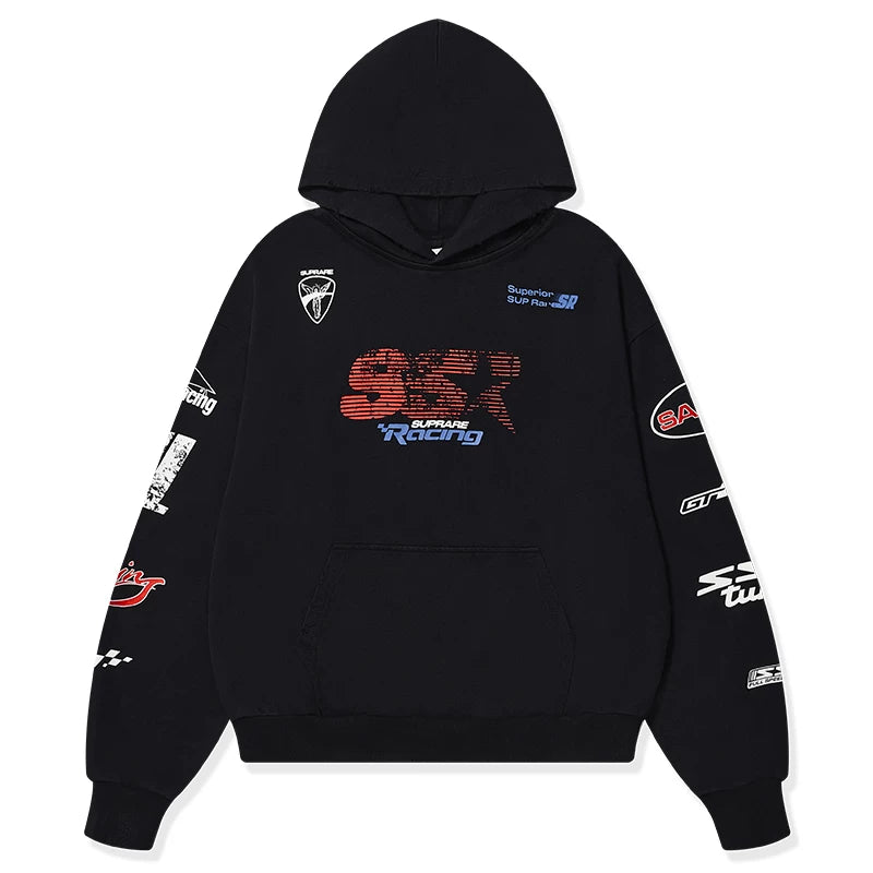 SSR Racing Style Loose Hooded Sweater