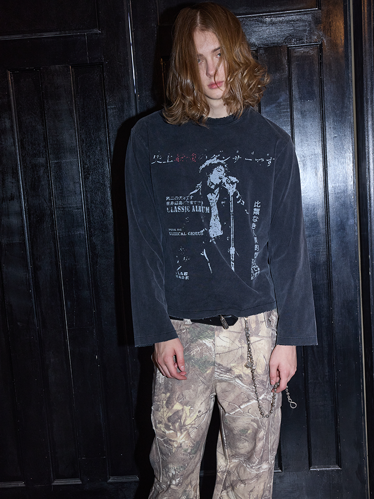 VLABMADE Single Stitch Washed Old Long Sleeve TEE