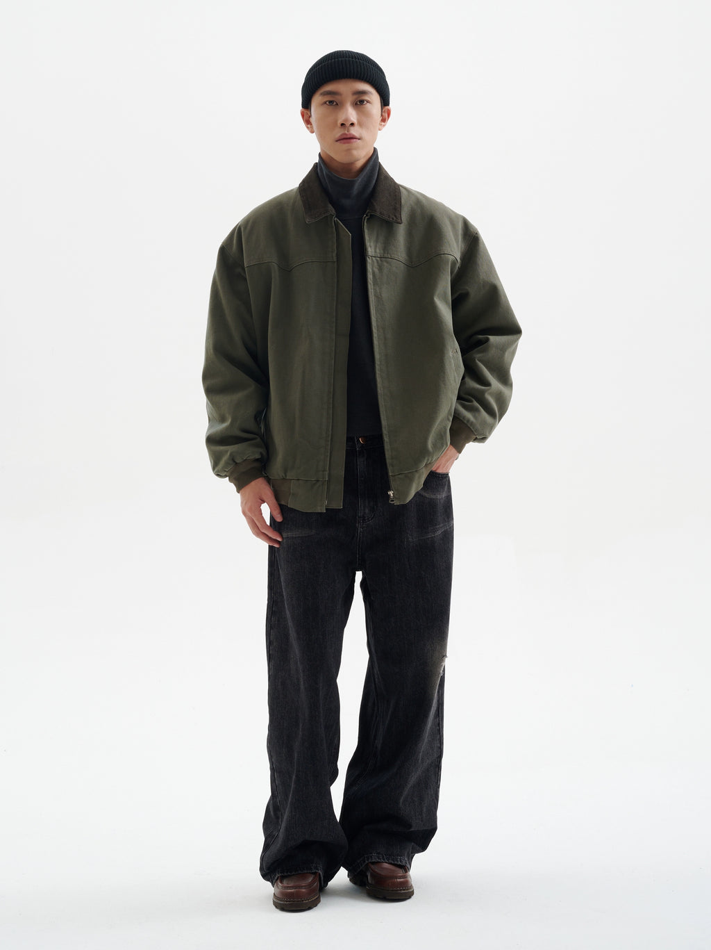 BUTTBILL Washed Tooling Corduroy Jacket