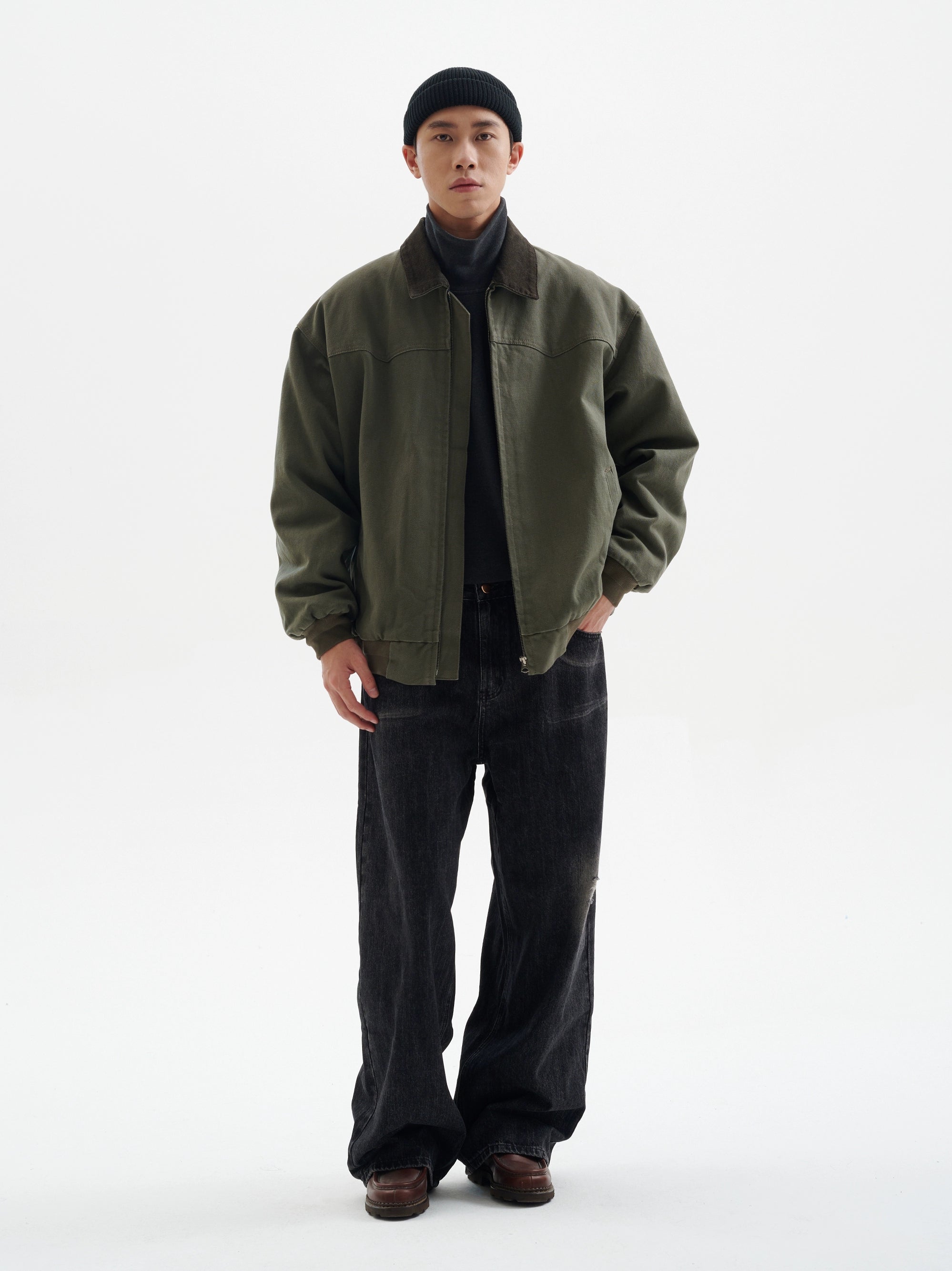BUTTBILL Washed Tooling Corduroy Jacket