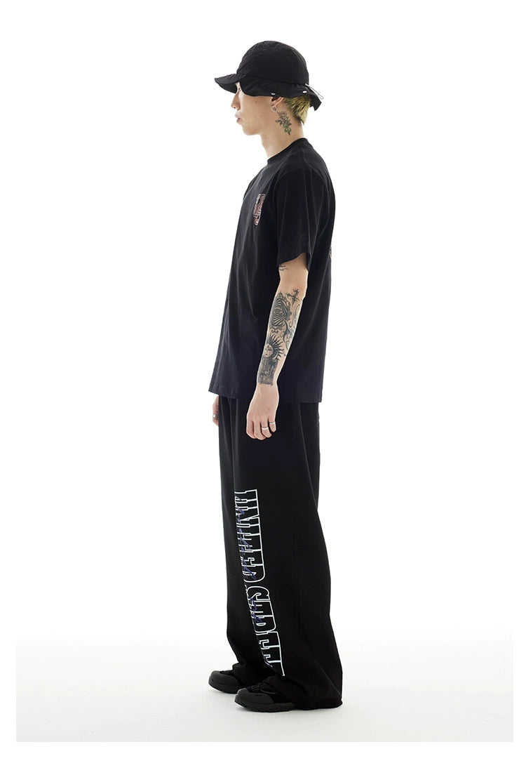 US Loose Breathable Drawstring Casual Pants