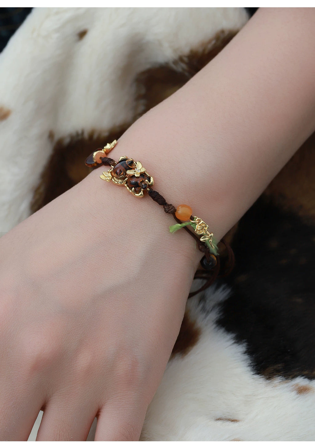 MASW Handwoven Butterfly Cute Pet Cat Bracelet