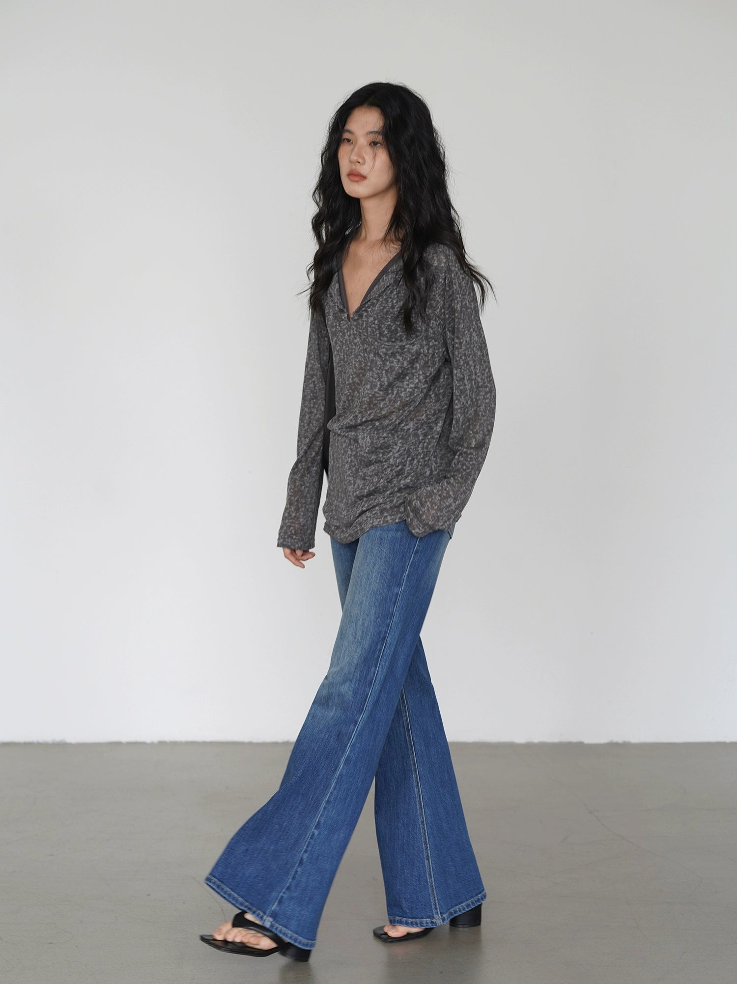 EIGHTHMONTH High Waist Skinny Wide Leg Jeans