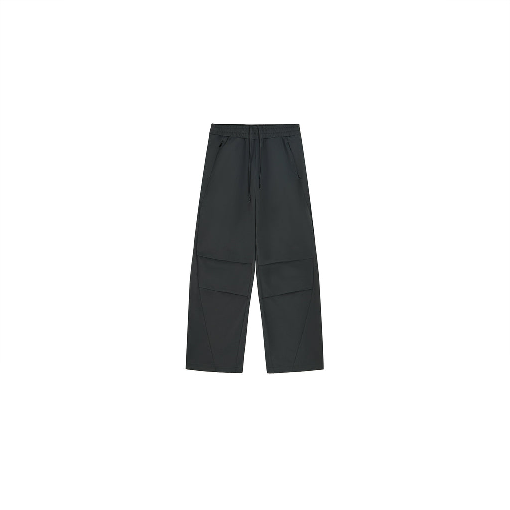 PLUS NO LOGO Loose Straight Pleated Deconstruction Trousers
