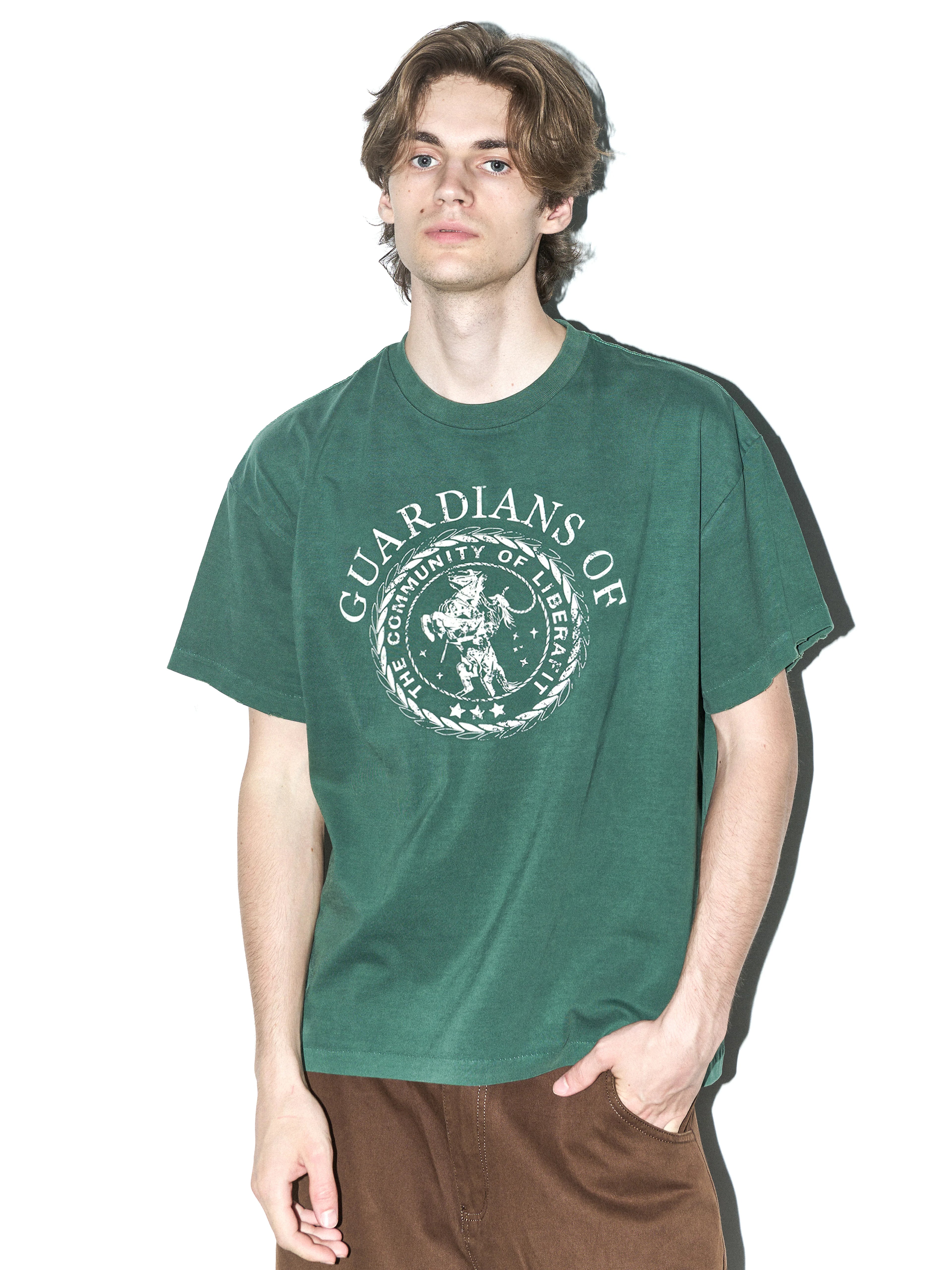 LIBERAFIT Hand Drawn Badge Loose Tee