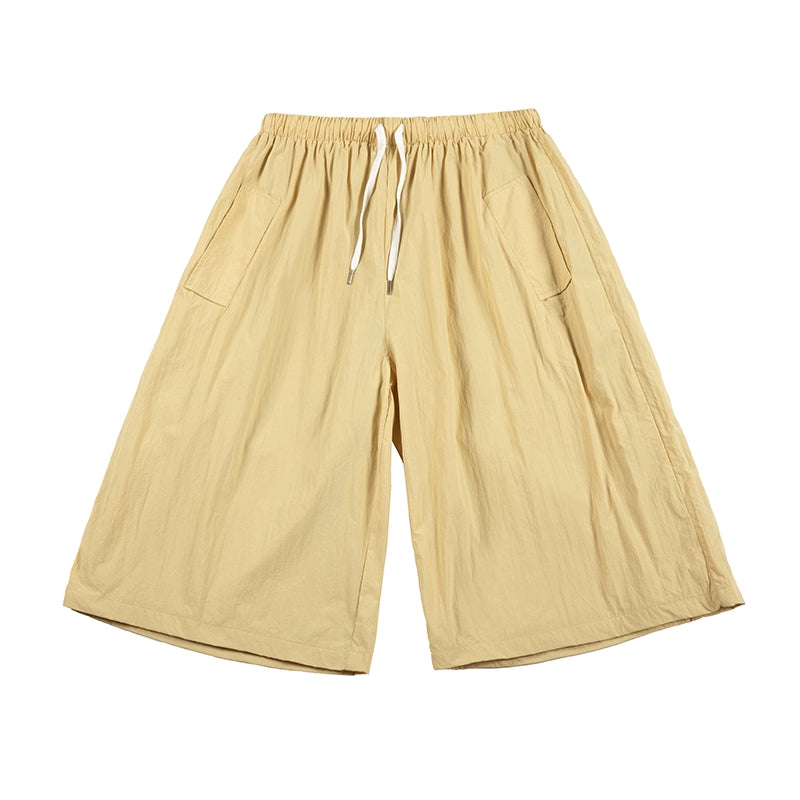 NOEARS Japanese Retro Loose Quick-drying Cropped Pants