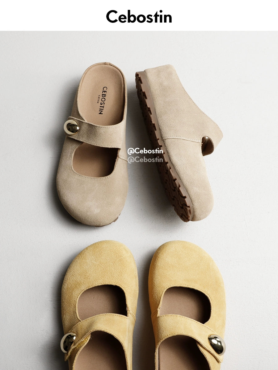 Cebostin Platform Birkenstock Half Slippers