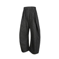 EME Striped Vintage Pleated Casual Trousers