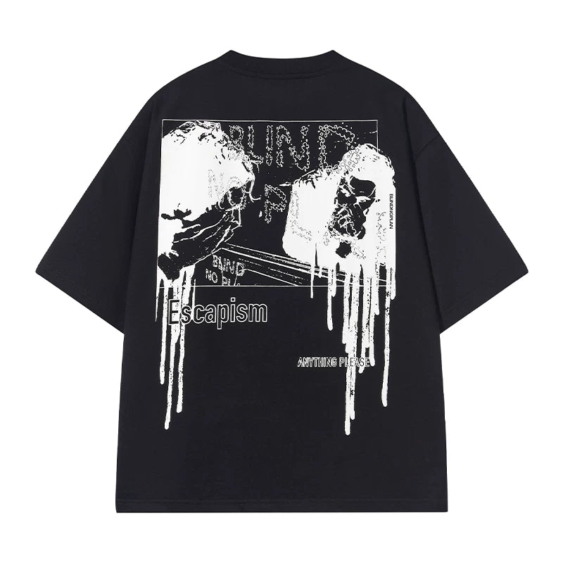 BLINDNOPLAN Loose Graffiti Print Tee