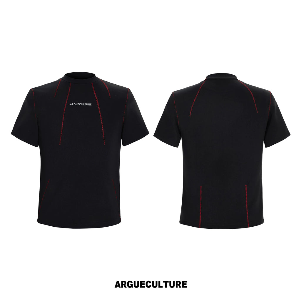 ArguECulturE Front Shoulder Slim Fit Contrasting Tee