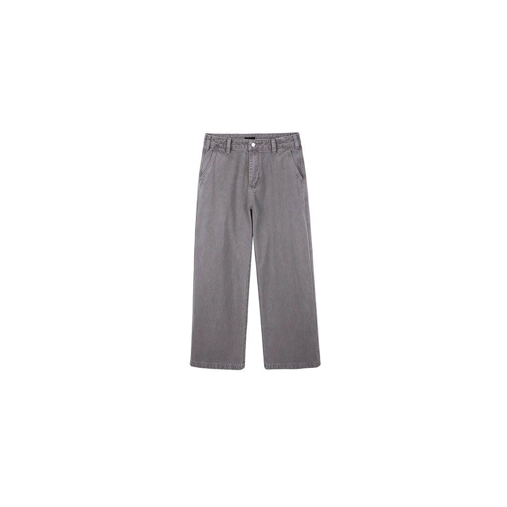 PLUS NO LOGO Washed and Old Loose Straight-leg Pants