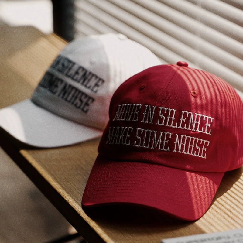 SUPERTOFU Text-embroidered Soft-top Curved-brimmed Hat