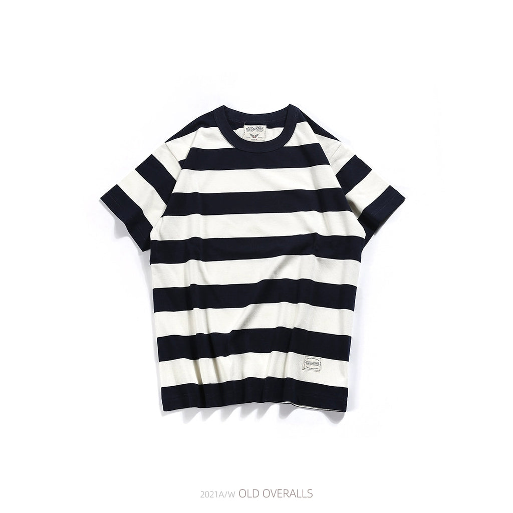 PrintAce Vintage Sport Wide Striped Tee