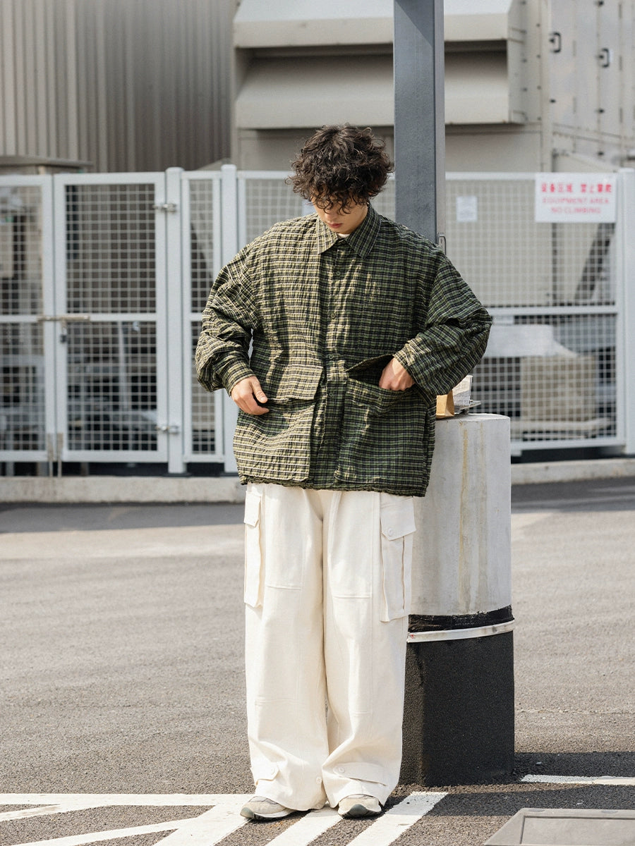 NOEARS Japanese Plaid Versatile Casual Shirt