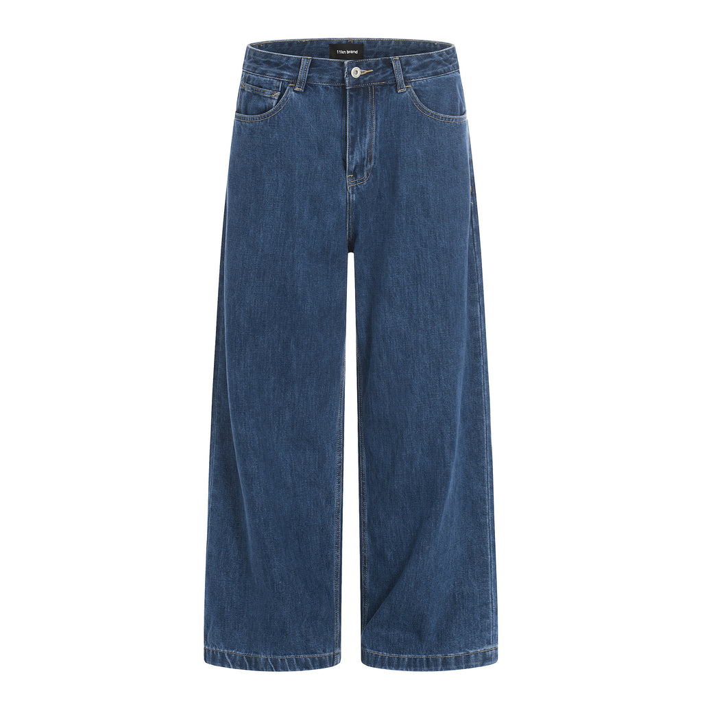 11KN Old Loose Wide Leg Casual Jeans