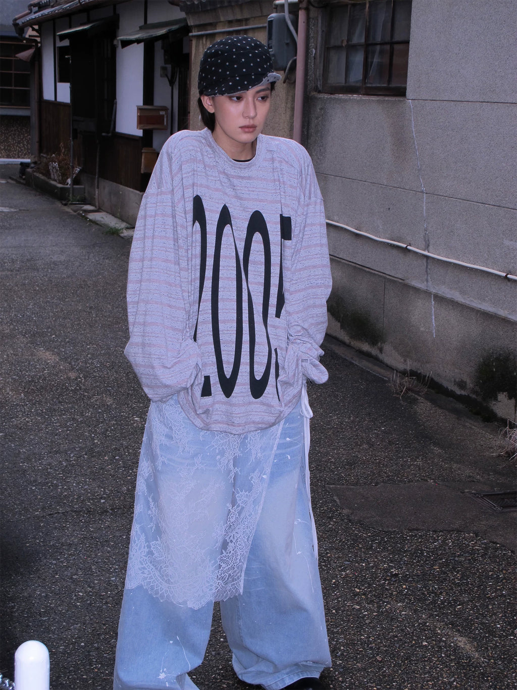 ANTERIOR Digital Printed Striped Casual Long Sleeve