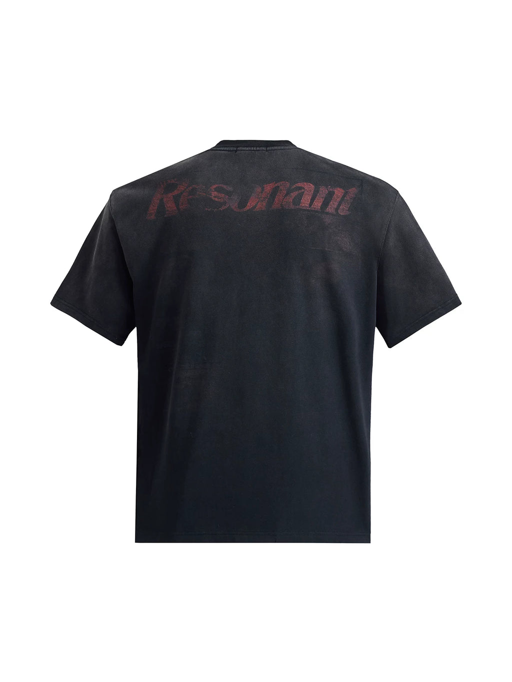 PEOPLESENSE Retro Old Direct Injection Printing Loose Tee
