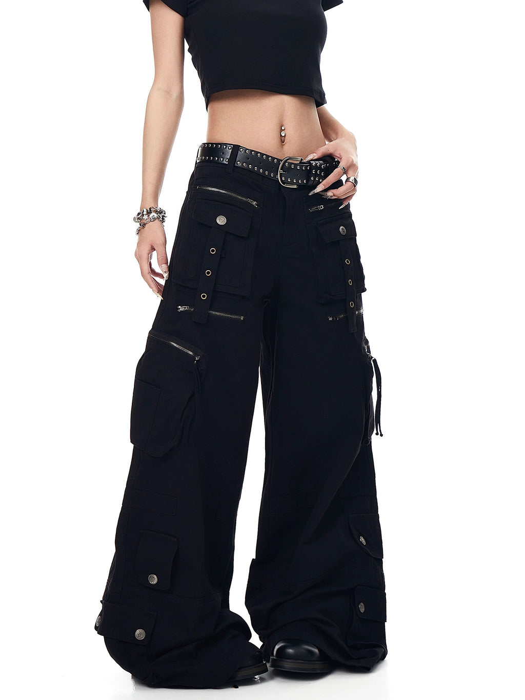 BLACKLISTS Functional Deconstruction Multi-pocket Cargo Pants