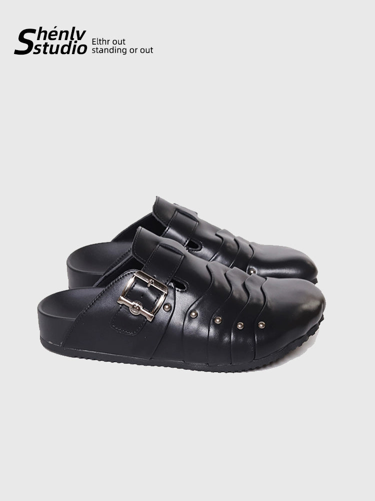 SHENLV STUDIO Multi-layer Stacked Birkenstocks