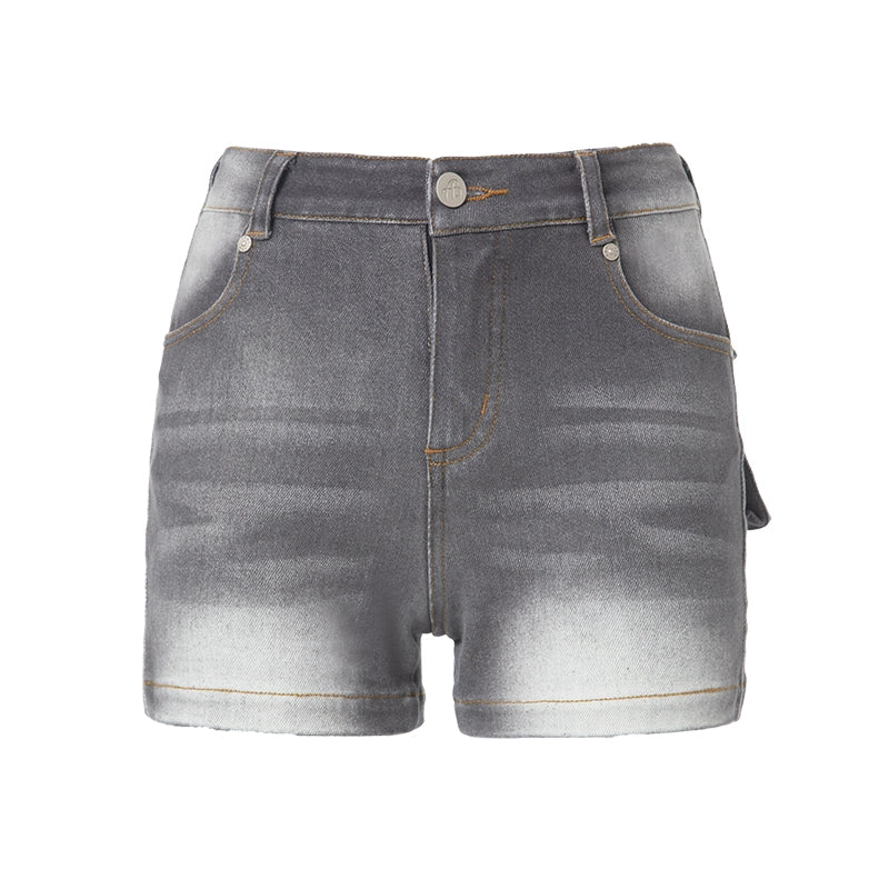 ABMY Hottie High Elastic Mid-rise Denim Shorts