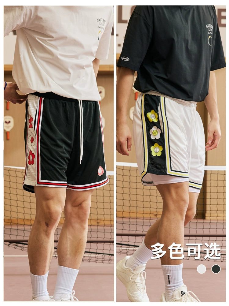 LUSHISI Casual Sports Splicing Drawstring Sweatpants