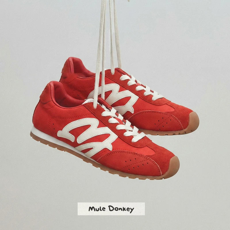 Donkey Vintage Polka Dot Versatile Flat Sneakers