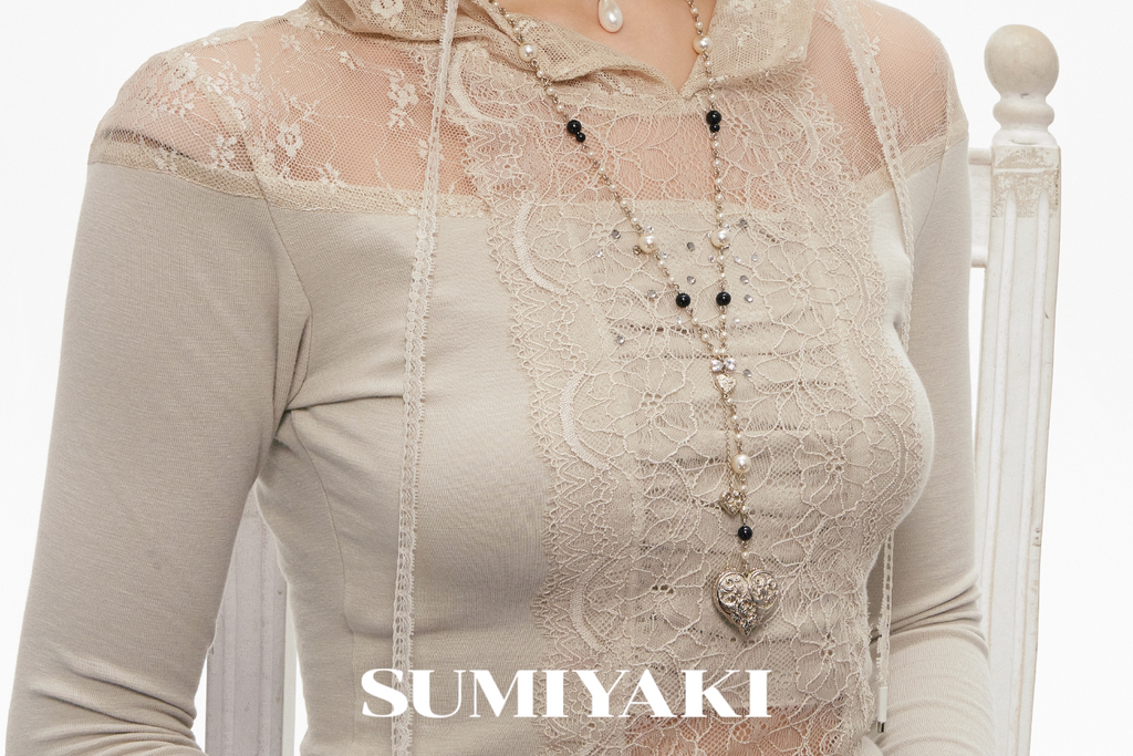 SUMIYAKI Angel Love Double-sided Y-shaped Stacked Necklace