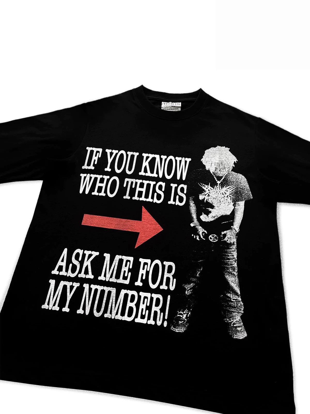 REMAKE Portrait Slogan Printed Short Sleeve T-Shirt