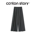 Cantonstory High Waist Straight Versatile Casual Pants