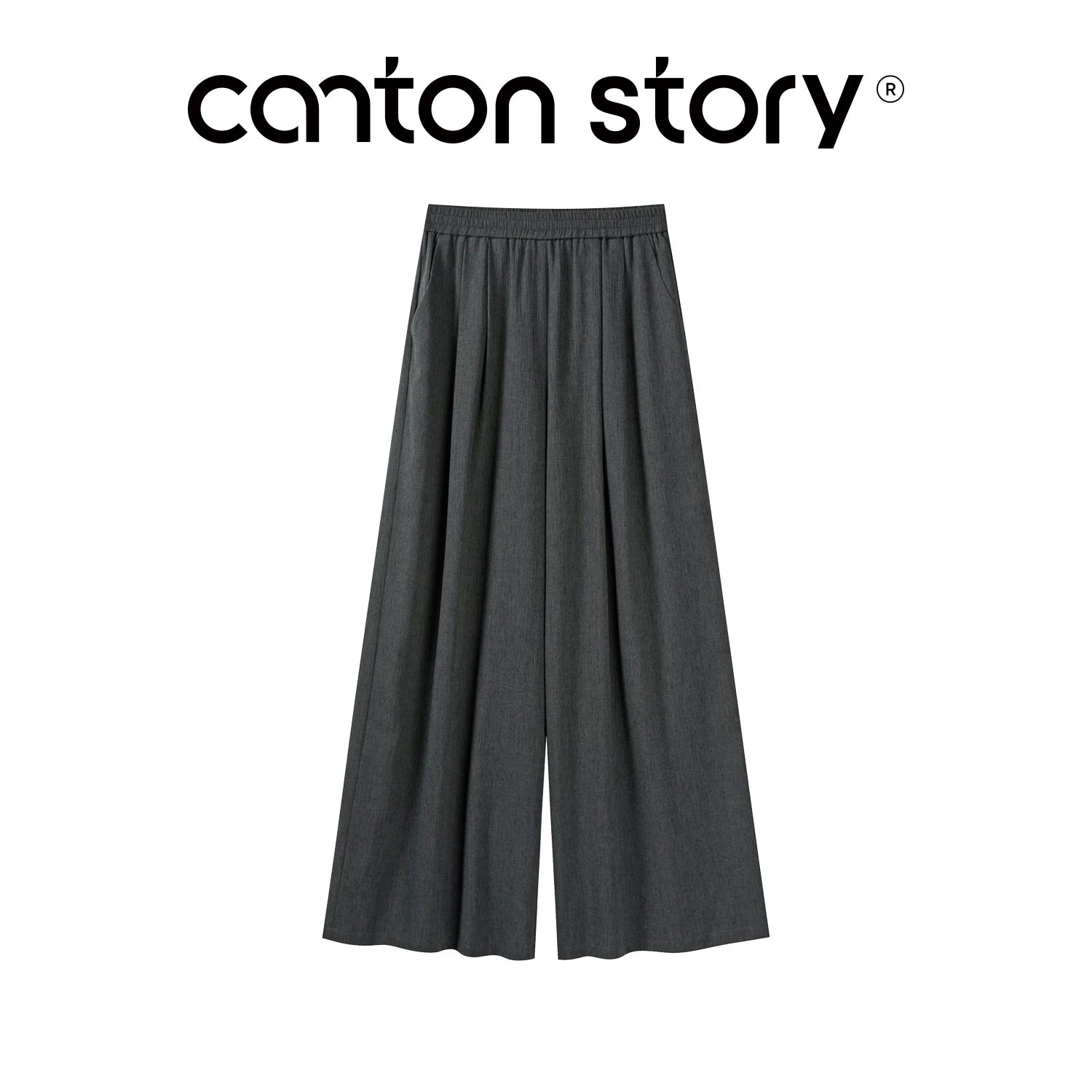 Cantonstory High Waist Straight Versatile Casual Pants